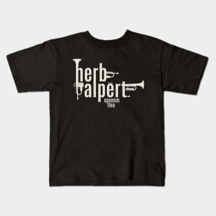 Herb Alpert Tribute - Iconic 'Spanish Flea' Trumpet Tee Kids T-Shirt